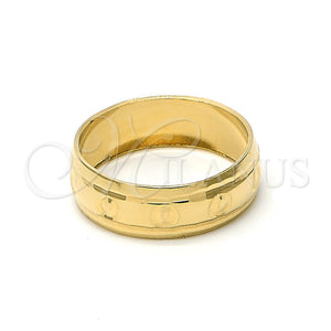 Anillo de Boda 5.164.034.07 Oro Laminado, Diamantado, Tono Dorado (Size 7)