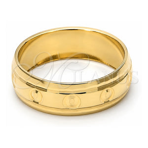 Anillo de Boda 5.164.034.10 Oro Laminado, Diamantado, Tono Dorado (Size 10)