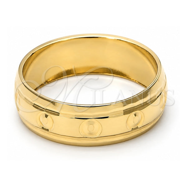 Anillo de Boda 5.164.034.10 Oro Laminado, Diamantado, Tono Dorado (Size 10)