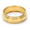 Anillo de Boda 5.164.034.10 Oro Laminado, Diamantado, Tono Dorado (Size 10)