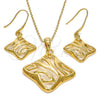 Juego de Arete y Dije de Adulto 10.59.0240 Oro Laminado, Pulido, Tono Dorado