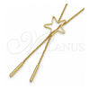 Gargantilla Elegante 04.63.1280.36 Oro Laminado, Diseño de Estrella y Rolo, Pulido, Tono Dorado (36 Inches Length)