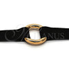 Gargantilla Elegante 04.215.0003.13 Oro Laminado, Diseño de Choker, Pulido, Tono Dorado (10 MM Thickness, 13 Inches Length)