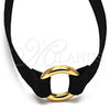 Gargantilla Elegante 04.215.0003.13 Oro Laminado, Diseño de Choker, Pulido, Tono Dorado (10 MM Thickness, 13 Inches Length)