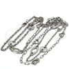 Gargantilla Elegante 04.220.0002.34 Acero Inoxidable, Pulido, Tono Plateado (20 MM Thickness, 34 Inches Length)