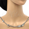 Gargantilla Elegante 04.220.0001.65 Acero Inoxidable, Pulido, Tono Plateado (18 MM Thickness, 65 Inches Length)
