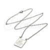 Collares con Dije 04.223.0003.20 Acero Inoxidable, Diseño de San Judas y Rolo, Pulido, Tono Plateado (23 MM Thickness, 20 Inches Length)
