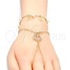 Pulsera Elegante 03.91.0064.14 Oro Laminado, Diseño de Rolo, con Marfil Perla, Pulido, Tono Dorado (16 MM Thickness, 14 Inches Length)