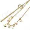 Pulsera Elegante 03.91.0064.14 Oro Laminado, Diseño de Rolo, con Marfil Perla, Pulido, Tono Dorado (16 MM Thickness, 14 Inches Length)