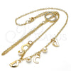Pulsera Elegante 03.91.0064.14 Oro Laminado, Diseño de Rolo, con Marfil Perla, Pulido, Tono Dorado (16 MM Thickness, 14 Inches Length)