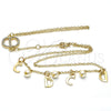 Pulsera Elegante 03.91.0064.14 Oro Laminado, Diseño de Rolo, con Marfil Perla, Pulido, Tono Dorado (16 MM Thickness, 14 Inches Length)