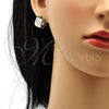 Argolla Huggie 02.230.0007.18 Acero Inoxidable, con Multicolor Zirconia Cubica, Pulido, Tono Plateado