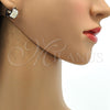Argolla Huggie 02.230.0007.18 Acero Inoxidable, con Multicolor Zirconia Cubica, Pulido, Tono Plateado