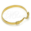 Aro Individual 07.192.0014.03 Oro Laminado, Diseño de Flor, Pulido, Tono Dorado (12 MM Thickness, Size 3 (2.00 Diameter))