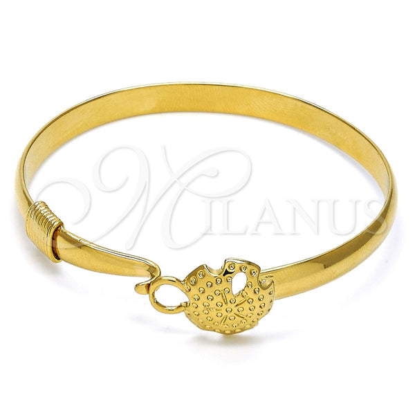 Aro Individual 07.192.0014.03 Oro Laminado, Diseño de Flor, Pulido, Tono Dorado (12 MM Thickness, Size 3 (2.00 Diameter))