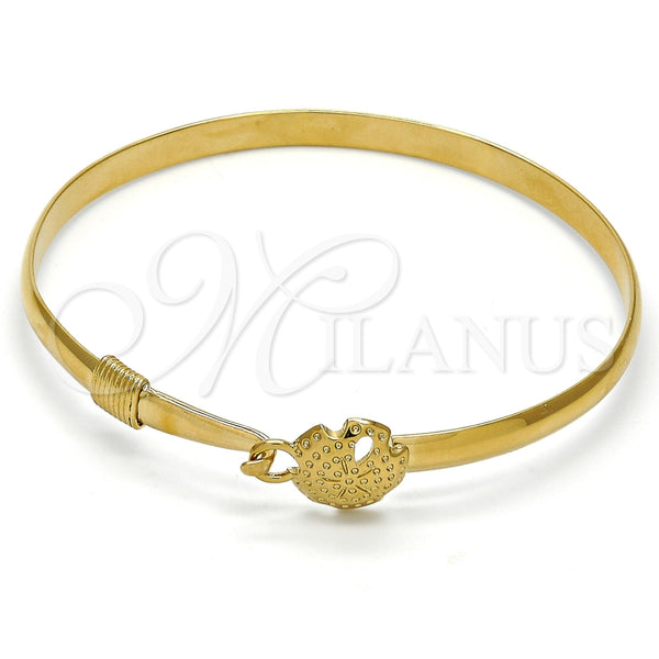 Aro Individual 07.192.0014.06 Oro Laminado, Diseño de Flor, Pulido, Tono Dorado (12 MM Thickness, Size 6 (2.75 Diameter))