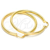 Argolla Grande 5.136.002.60 Oro Laminado, Diseño de Hueco, Pulido, Tono Dorado