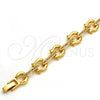 Pulsera Elegante 03.59.0063.08 Oro Laminado, con Blanca Cristal, Pulido, Tono Dorado (10 MM Thickness, 8 Inches Length)
