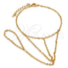 Pulsera Elegante 03.60.0138.07 Oro Laminado, Diseño de Rolo, Pulido, Tono Dorado (02 MM Thickness, 7 Inches Length)