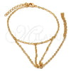 Pulsera Elegante 03.60.0138.07 Oro Laminado, Diseño de Rolo, Pulido, Tono Dorado (02 MM Thickness, 7 Inches Length)
