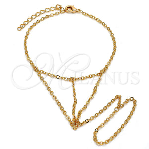 Pulsera Elegante 03.60.0138.07 Oro Laminado, Diseño de Rolo, Pulido, Tono Dorado (02 MM Thickness, 7 Inches Length)
