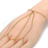 Pulsera Elegante 03.60.0139.07 Oro Laminado, Diseño de Cubana, Pulido, Tono Dorado (02 MM Thickness, 7 Inches Length)