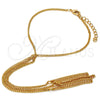 Pulsera Elegante 03.60.0139.07 Oro Laminado, Diseño de Cubana, Pulido, Tono Dorado (02 MM Thickness, 7 Inches Length)