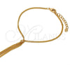 Pulsera Elegante 03.60.0139.07 Oro Laminado, Diseño de Cubana, Pulido, Tono Dorado (02 MM Thickness, 7 Inches Length)