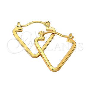 Argolla Pequeña 02.63.2465 Oro Laminado, Pulido, Tono Dorado