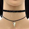 Gargantilla Elegante 04.215.0016.12 Oro Laminado, Diseño de Choker, Pulido, Tono Dorado (08 MM Thickness, 12 Inches Length)
