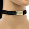 Gargantilla Elegante 04.215.0024.13 Oro Laminado, Diseño de Choker, Pulido, Tono Dorado (15 MM Thickness, 13 Inches Length)