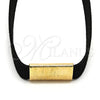Gargantilla Elegante 04.215.0024.13 Oro Laminado, Diseño de Choker, Pulido, Tono Dorado (15 MM Thickness, 13 Inches Length)