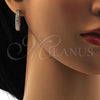 Argolla Huggie 02.217.0024.15 Oro Laminado, con Blanca Zirconia Cubica, Pulido, Tono Dorado