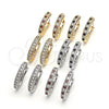 Argolla Huggie 02.217.0024.15 Oro Laminado, con Blanca Zirconia Cubica, Pulido, Tono Dorado