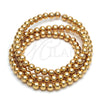 Bead 5.234.028.06.100 Oro Laminado, Diseño de Bola, Pulido, Tono Dorado