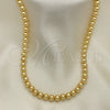 Bead 5.234.028.06.100 Oro Laminado, Diseño de Bola, Pulido, Tono Dorado
