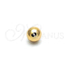 Bead 5.234.028.10.100 Oro Laminado, Diseño de Bola, Pulido, Tono Dorado