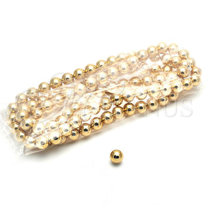 Bead 5.234.028.10.100 Oro Laminado, Diseño de Bola, Pulido, Tono Dorado