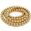 Bead 5.234.028.12.100 Oro Laminado, Diseño de Bola, Pulido, Tono Dorado