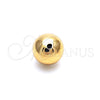 Bead 5.234.028.12.100 Oro Laminado, Diseño de Bola, Pulido, Tono Dorado
