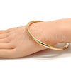 Aro Individual 07.170.0001.07 Oro Laminado, Diseño de Hueco, Pulido, Tono Dorado (05 MM Thickness, Size 7 (3.00 Diameter))
