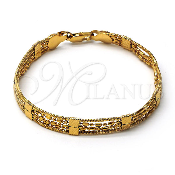 Pulsera Elegante 03.63.1375.08 Oro Laminado, Diamantado, Tono Dorado (8 Inches Length)