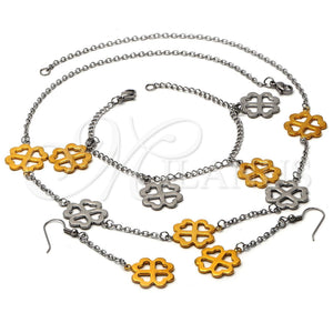 Collar, Pulsera y Dije 06.231.0022 Acero Inoxidable, Pulido, Dos Tonos