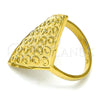 Anillo Elegante 01.118.0034.09 Oro Laminado, Pulido, Tono Dorado (Size 9)