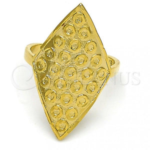 Anillo Elegante 01.118.0034.09 Oro Laminado, Pulido, Tono Dorado (Size 9)