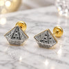 Arete Dormilona 02.55.0050 *PROMO* Oro Laminado, Mate, Dos Tonos