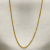 Gargantilla Basica 04.238.0015.18 Acero Inoxidable, Diseño de Rolo, Pulido, Tono Dorado (0.35 Gauge, 02 MM Thickness, 18 Inches Length)
