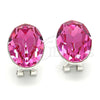 Arete Dormilona 02.239.0015.1 Rodio Laminado, con Swarovski Elements Rose, Pulido, Rodinado