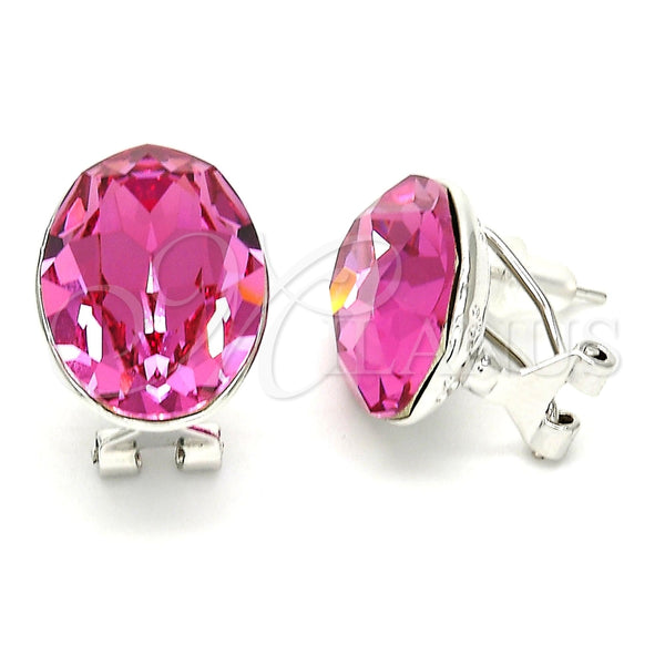 Arete Dormilona 02.239.0015.1 Rodio Laminado, con Swarovski Elements Rose, Pulido, Rodinado