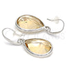 Arete Colgante 02.239.0016.1 Rodio Laminado, Diseño de Gota, con Swarovski Elements Light Silk, Pulido, Rodinado